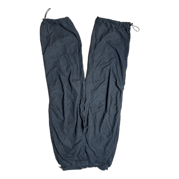 Black drawstring trousers