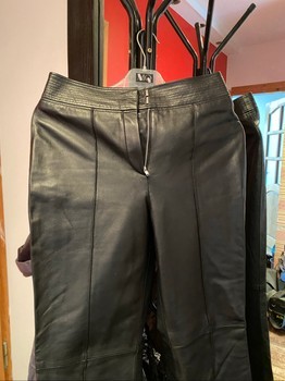 Black Faux leather pants