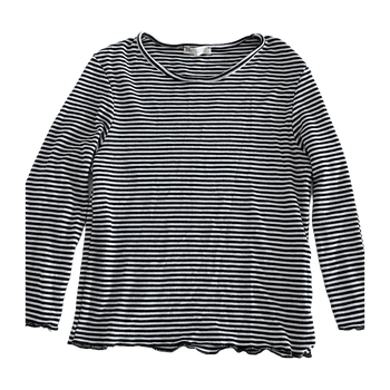 Musta-valkoraidallinen pitkähihainen paita M – basic / casual