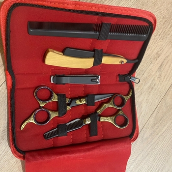 Professional hair cutting scissors set and hair thinner 