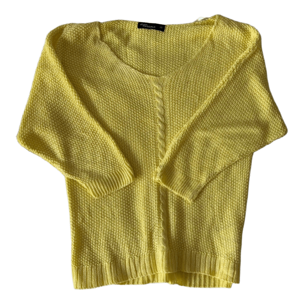 Yellow knit jumper