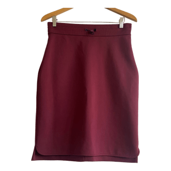 Woolrich Burgundy Technical Stretch Skirt S Zip Pockets Outdoor Hiking Travel