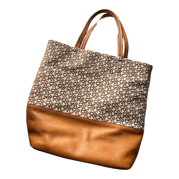 Brown DKNY tote bag