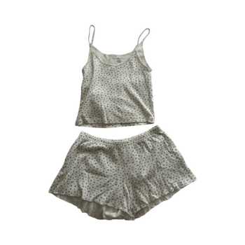 Floral waffle cami pyjama set