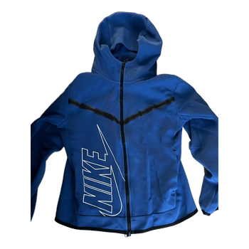 Sininen nike tech fleece huppari