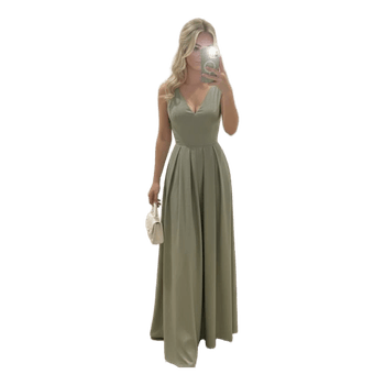 Grünes Maxikleid
