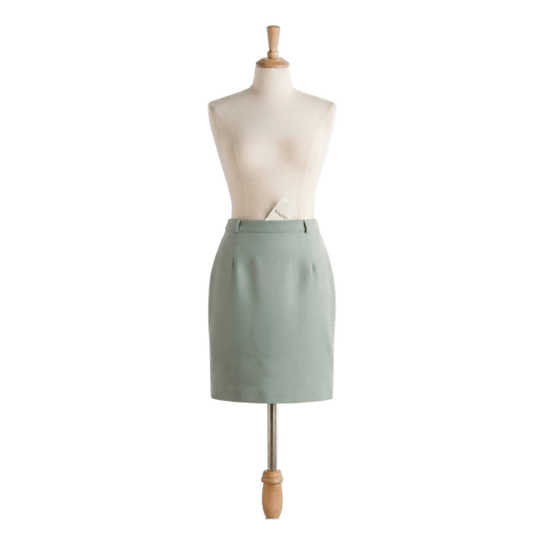 Sage green midi skirt
