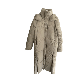 Long padded puffer coat