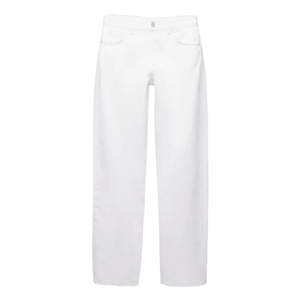 Hvide denimbukser