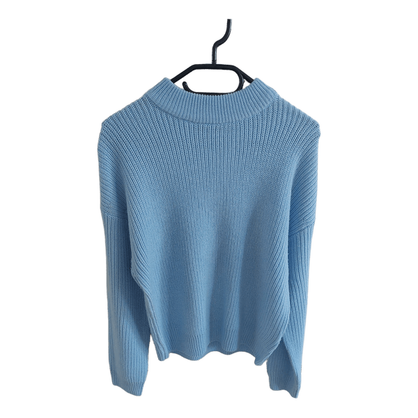 Blue knit sweater