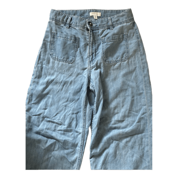 Lyseblå wide leg jeans