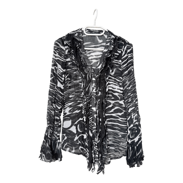 Black white blouse