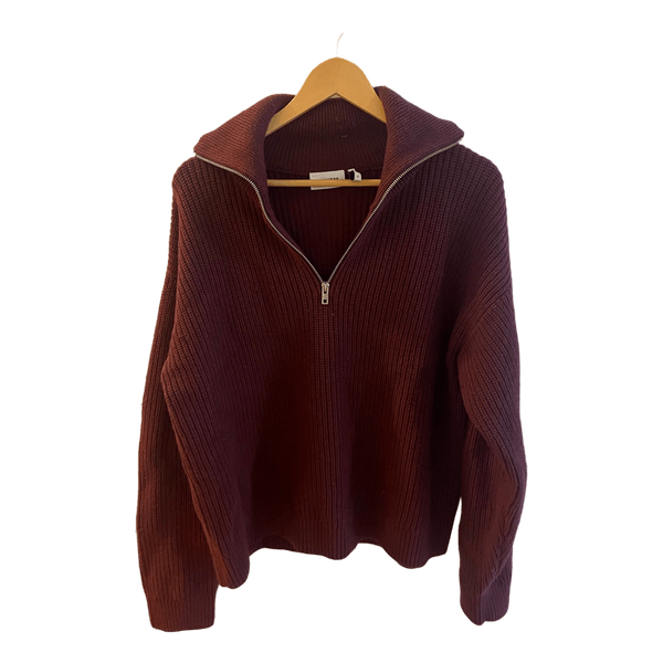 Quarter zip neule