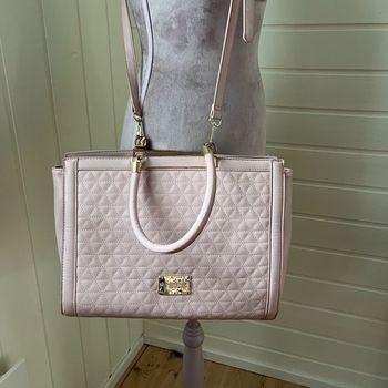 BEBE Pink quilted shoulder bag