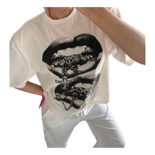 White graphic t-shirt