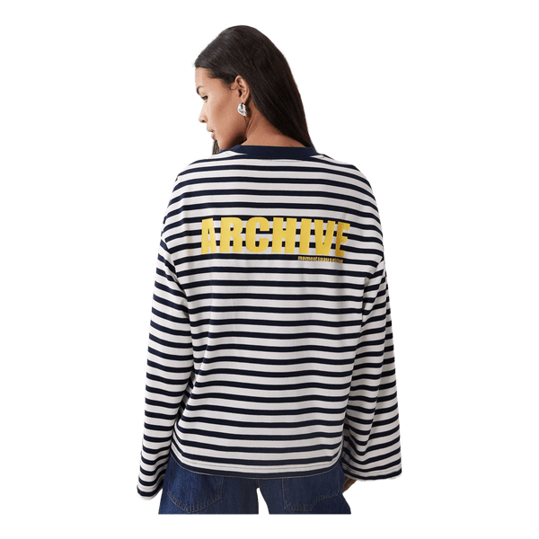 Gina Tricot Stribet langærmet t-shirt