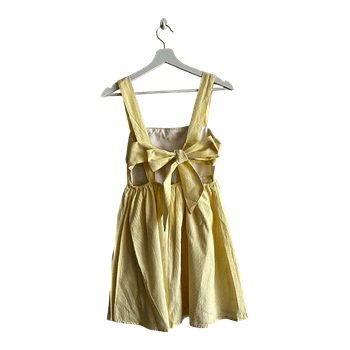 Yellow striped dress