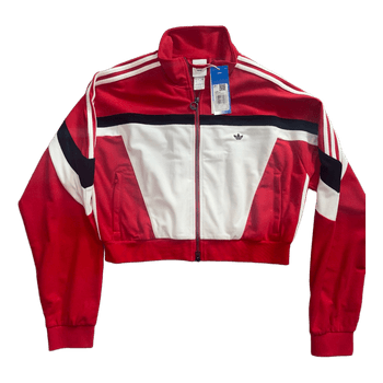 Adidas red track jacket