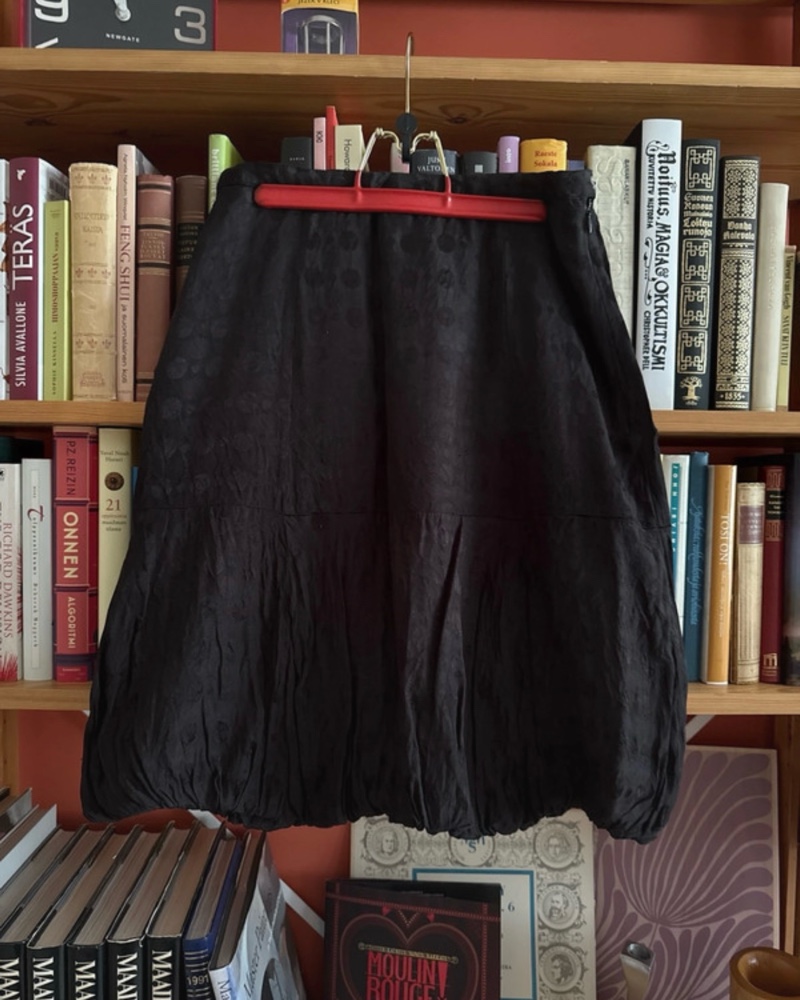 Fransa black bobble skirt