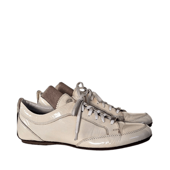 Vivace Sport Patent Leather Sneakers (Cream, Size 41)
