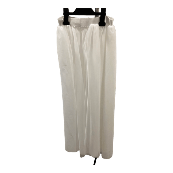 White tulle maxi skirt