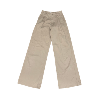 beiget leveälahkeiset housut