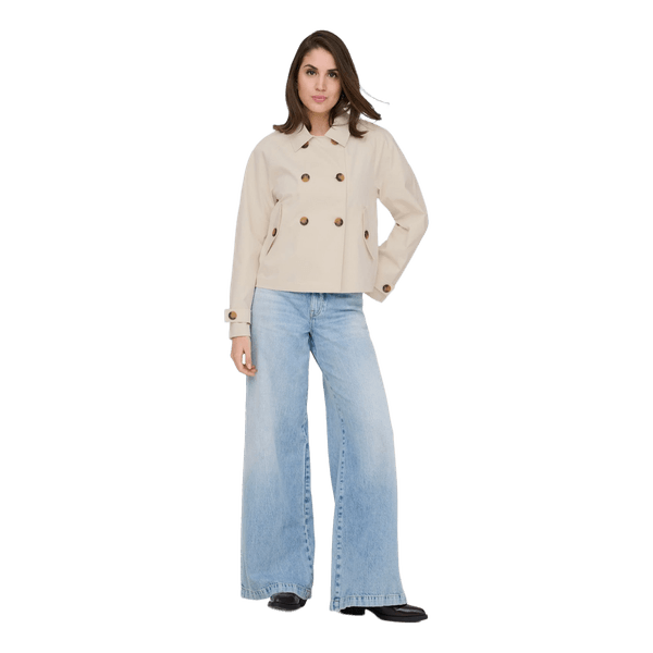 Beige trench coat