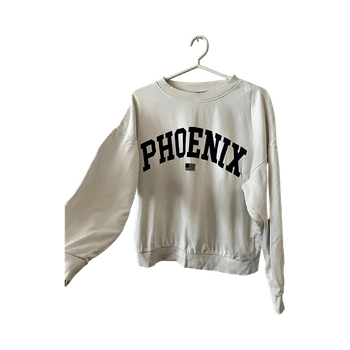 Valkea phoenix-collegepaita