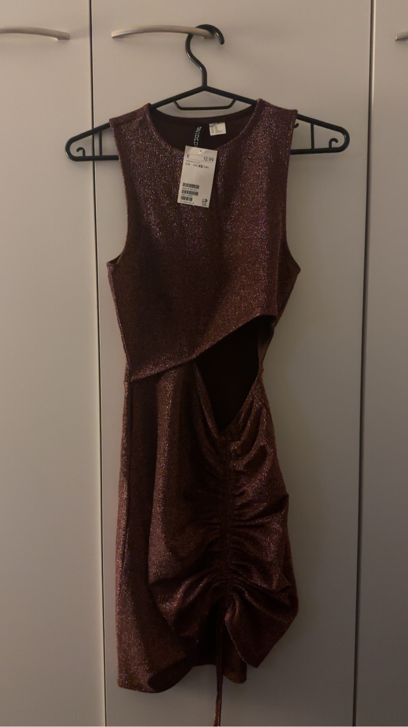 Glitter mekko xs