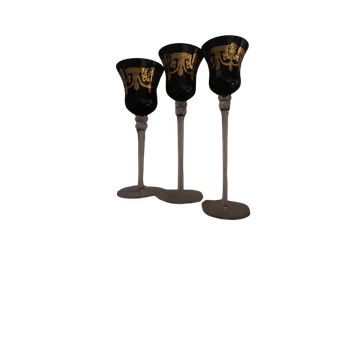 Koristeellinen jalallinen lasilasi