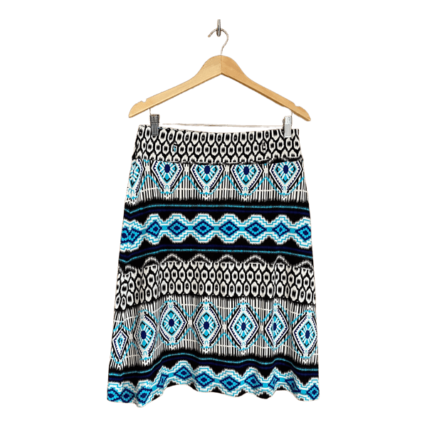 Isolde patterned midi skirt