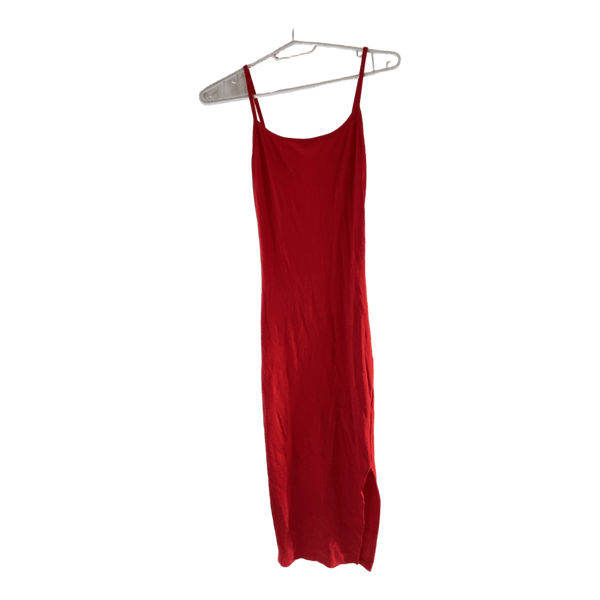 Red long dress