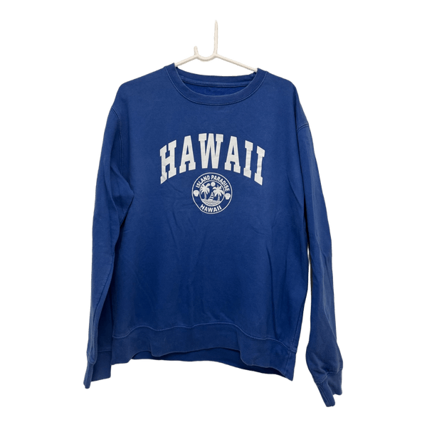 Blå sweatshirt med print