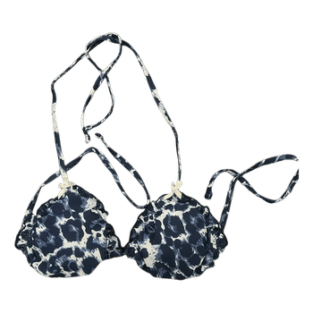 Blue patterned bikini set