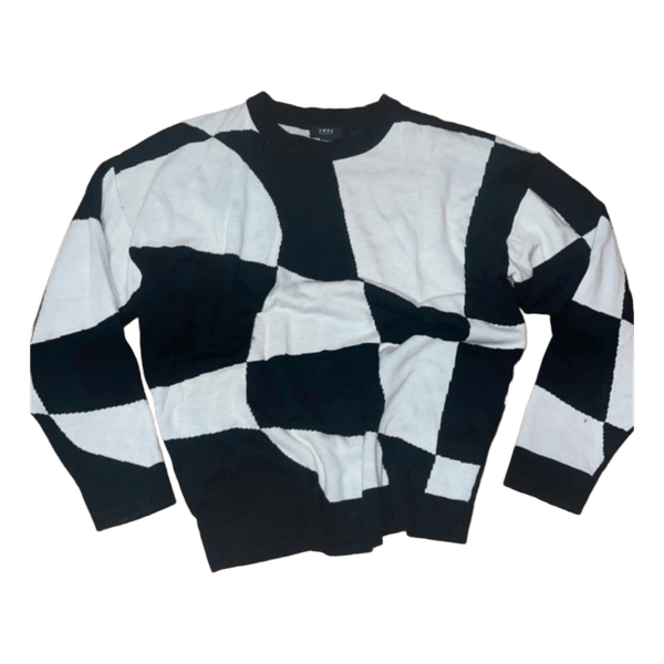 Black and white sweater