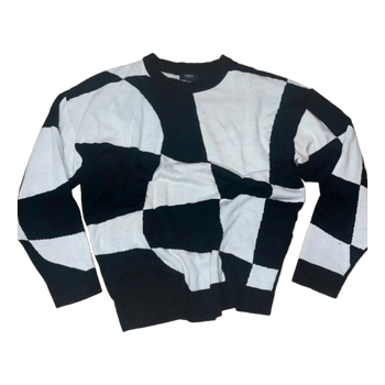 Black and white sweater