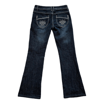 Dark wash bootcut jeans