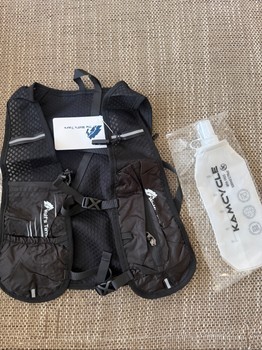 Black running hydration vest
