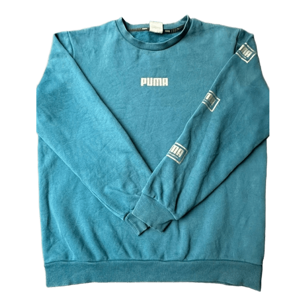 Puma Crewneck Collegepaita - Teal / Tumma Turkoosi - M/L (Unisex)