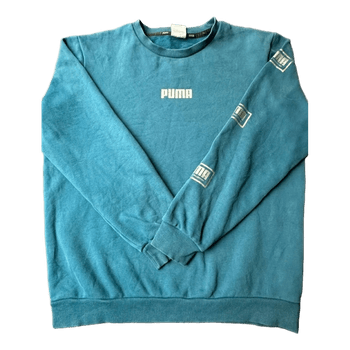 Puma Crewneck Collegepaita - Teal / Tumma Turkoosi - M/L (Unisex)