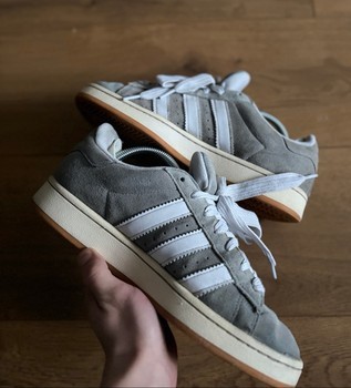 Grey Adidas Campus sneakers