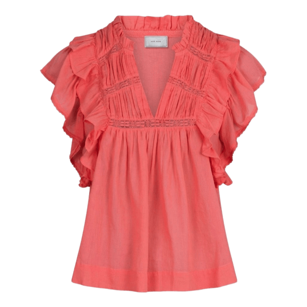 Neo Noir koralfarvet bluse
