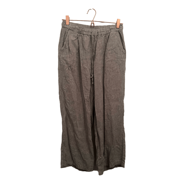 Harmaat pellava culottes