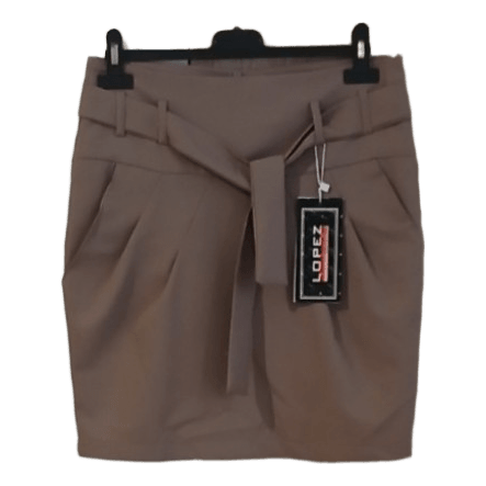 Smėlio spalvos mini sijonas