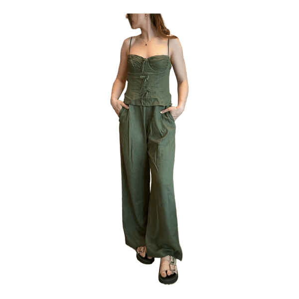 Zara Khaki jumpsuit S