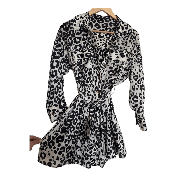Zara leopard print dress