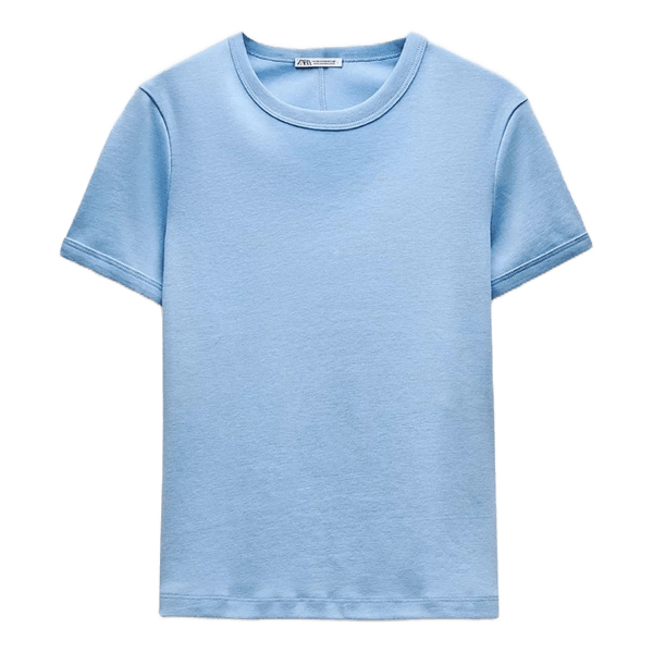 Lyseblå Zara t-shirt