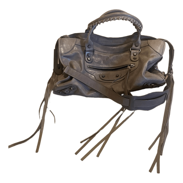 Balenciaga lædertaske i grå