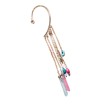 Auskaras ear cuff su kristalais