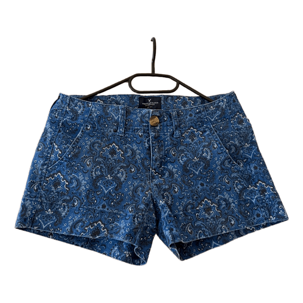 Blue patterned shorts